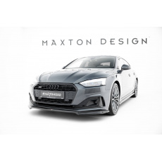 Maxton Design spoiler pod přední nárazník v.1 pro Audi A5 F5 Facelift, černý lesklý plast ABS, Coupe/Sportback Maxton Design spoiler pod přední nárazník v.1 pro Audi A5 F5 Facelift, černý lesklý plast ABS, Coupe/Sportback