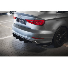 Maxton Design "Street Pro" difuzor zadního nárazníku pro Audi S3 8V, plast ABS bez povrchové úpravy, Sedan Maxton Design "Street Pro" difuzor zadního nárazníku pro Audi S3 8V, plast ABS bez povrchové úpravy, Sedan