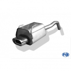 Fox Sportauspuff koncový tlumič výfuku s koncovkou 135x80 Typ 53 pro Fiat 500 s motorem 1.2, 1.3 D, 1.4