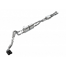 Borla Cat-Back výfukový systém "S-Type" pro Ford F-250, automat, 2WD/4WD, CC s SB (6' 9") 160" rozvor, mimo auta s dvojitými zadními koly, barva koncovek: černé keramické