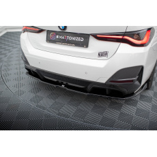 Maxton Design středový spoiler pod zadní nárazník s žebrováním v.2 pro BMW i4 G26 M-Pack, černý lesklý plast ABS Maxton Design středový spoiler pod zadní nárazník s žebrováním v.2 pro BMW i4 G26 M-Pack, černý lesklý plast ABS