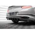 Maxton Design středový spoiler pod zadní nárazník s žebrováním pro Bentley Continental GT Mk3, černý lesklý plast ABS