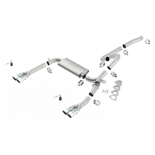 Borla Cat-Back výfukový systém pro Pontiac Firebird/Trans-Am 5,7l V8 RWD 2-dvéř. Coupé/Convertible, r.v. od 95-97