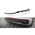 Maxton Design středový spoiler pod zadní nárazník s žebrováním pro Volkswagen Taigo Mk1 R-Line, carbon-Look