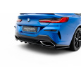 Maxton Design spoiler pod zadní nárazník s žebrováním pro BMW řada 8 G15 M-Pack, černý lesklý plast ABS