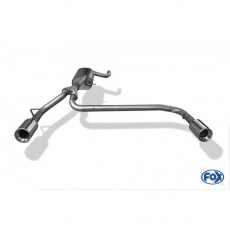 Fox Sportauspuff koncový tlumič výfuku s koncovkou 1x90 Typ 13 na obou stranách pro Ford Focus II 2004-01/2008 s motorem 1.4, 1.6, 1.8, 2.0