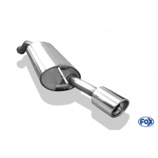 Fox Sportauspuff koncový tlumič výfuku s koncovkou 1x100 Typ 17 pro Audi TT 8N s motorem 1.8