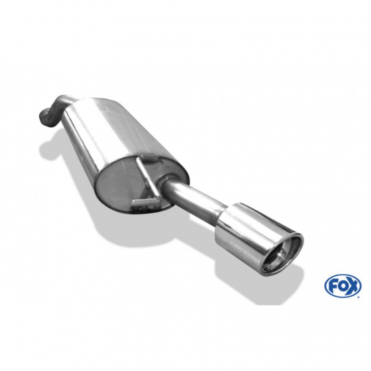 Fox Sportauspuff koncový tlumič výfuku s koncovkou 1x100 Typ 17 pro Audi TT 8N s motorem 1.8