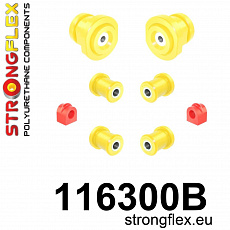 116300B: Strongflex Sada silentbloků zadního zavěšení 116300B: Strongflex Sada silentbloků zadního zavěšení