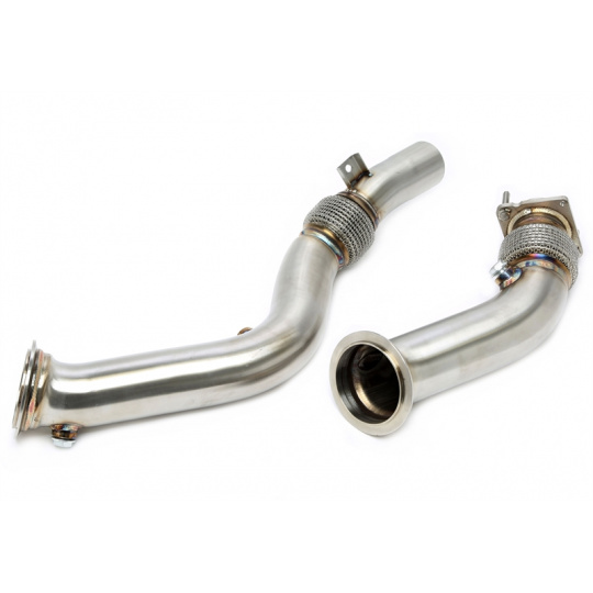 TA Technix downpipe bez katalyzátoru BMW M2 Competition + M2 CS (F87, 2018-2021) motor S55