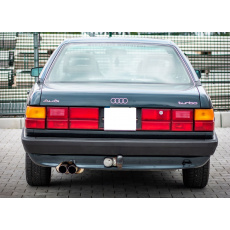 Fox Sportauspuff koncový tlumič výfuku včetně předního tlumiče s koncovkou 2x70 Typ 14 pro Audi A6 C3, C4 s motorem 2.2