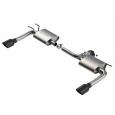 Borla koncový díl Axle-Back "S-Type" pro Mazda 3 4 válec, atmosféra, automat/manual, 2WD/4WD, 4-dveř., r.v. 2019-2024, typ koncovek: černé