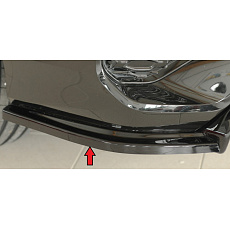 Rieger spoiler pod zadní nárazník na levé straně pro Audi RS3 GY Sportback, plast ABS lakovaný do černé lesklé barvy