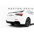 Maxton Design spoiler pod zadní nárazník s žebrováním pro Maserati Ghibli Modena Mk3 Facelift, černý lesklý plast ABS