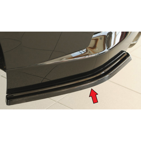 Rieger spoiler pod zadní nárazník na levé straně pro BMW řada 2 G42 kupé r.v. 07/21-, plast ABS lakovaný do černé lesklé barvy