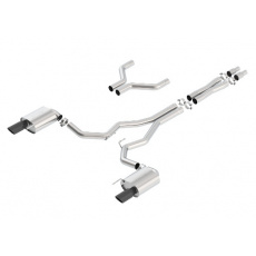 Borla Cat-Back výfukový systém "S-Type" pro Ford Mustang GT 5,0l RWD, 2-dvéř. mimo Convertible, r.v. od 15-17, typ koncovek: černé