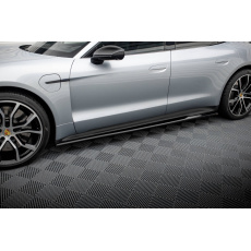 Maxton Design difuzory pod boční prahy pro Porsche Taycan Mk1, černý lesklý plast ABS Maxton Design difuzory pod boční prahy pro Porsche Taycan Mk1, černý lesklý plast ABS
