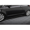 Maxton Design difuzory pod boční prahy pro Suzuki Swift Mk4 Sport, černý lesklý plast ABS