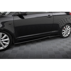 Maxton Design difuzory pod boční prahy pro Suzuki Swift Mk4 Sport, černý lesklý plast ABS