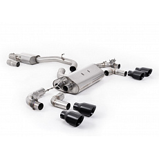 Milltek Sport výfukový systém cat-back 80mm / 3.15" Race s klapkami - s rezonátorem pro Volkswagen Golf Mk7.5 R 2.0 TSI 300PS (s GPF) - 80mm Race Systems 2019-2022, typ koncovek: GT-100 černé Milltek Sport výfukový systém cat-back 80mm / 3.15" Race s klapkami - s rezonátorem pro Volkswagen Golf Mk7.5 R 2.0 TSI 300PS (s GPF) - 80mm Race Systems 2019-2022, typ koncovek: GT-100 černé