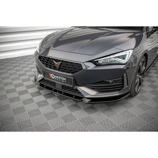 Maxton Design spoiler pod přední nárazník pro Cupra Leon, černý lesklý plast ABS