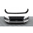 Maxton Design spoiler pod přední nárazník ver.3 pro Ford Fiesta Mk8, černý lesklý plast ABS