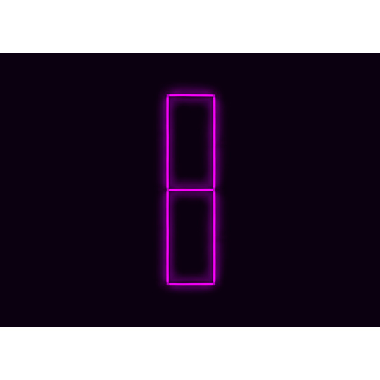 Kompletní LED čtyřhranné svítidlo růžové, rozměr: 2 elementy 44 x 234 cm