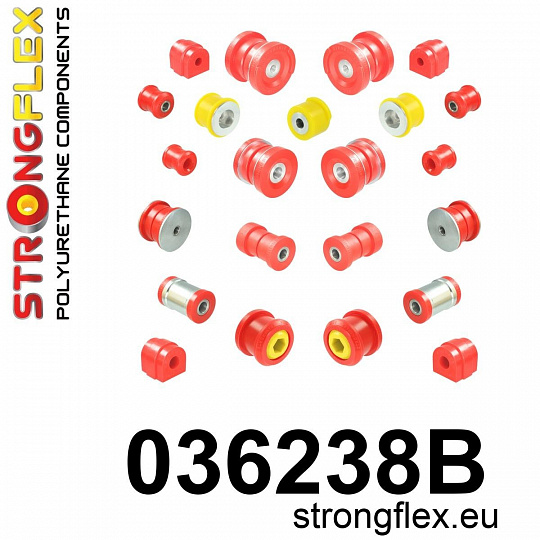 036238B: Strongflex Kompletní sada silentbloků pro zavěšení