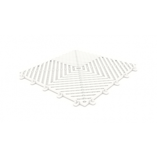 Maxton Design plastová dlaždice modulární podlahy, bílá