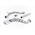Milltek Sport výfukový systém cat-back bez rezonátoru (hlasitější) pro Seat Leon FR 2.0 TDI 184PS SC a 5-dvéř. (manual a DSG) 2013-2020, leštěné koncovky