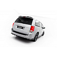 Maxton Design spoiler pod zadní nárazník s žebrováním pro Dodge Grand Caravan Mk5 Facelift, černý lesklý plast ABS