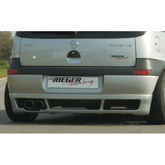 Rieger spoiler pod zadní nárazník pro Opel Corsa C 3-dvéř., 5-dvéř. před faceliftem r.v. 09/00-05/03, plast ABS bez povrchové úpravy
