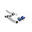 Milltek Sport doplňkové díly upgrage pro stávající Milltek Cat Back pro Ford Fiesta Mk8 1.0T EcoBoost ST-Line 3/5-dvéř. (100ps/125ps s OPF/GPF) - Maxton Dual Outlet Kits 2019-2024, GT-100 titanově modré koncovky