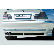 Rieger spoiler pod zadní nárazník pro BMW řada 3 E46 sedan před faceliftem r.v. 02/98-12/01, plast ABS bez povrchové úpravy, včetně tahokovové mřížky