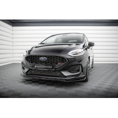 Maxton Design spoiler pod přední nárazník ver.4 pro Ford Fiesta ST Mk8 Facelift, černý lesklý plast ABS Maxton Design spoiler pod přední nárazník ver.4 pro Ford Fiesta ST Mk8 Facelift, černý lesklý plast ABS
