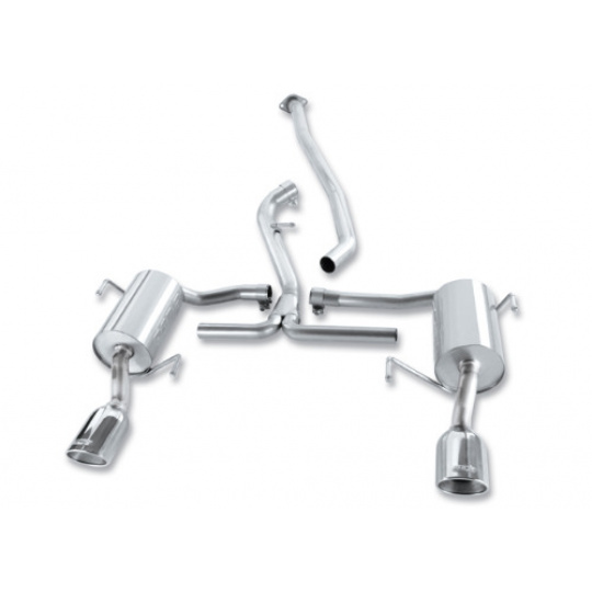 Borla Cat-Back výfukový systém "S-Type" pro Subaru Impreza 2,5l 4-válec AWD 4-dvéř. Sedan, r.v. od 08-11