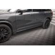 Maxton Design difuzory pod boční prahy pro Volvo XC90 Mk2 Facelift R-Design, černý lesklý plast ABS