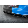 Maxton Design "Street Pro" difuzor zadního nárazníku pro Audi TT S 8S, plast ABS bez povrchové úpravy, s červenou linkou