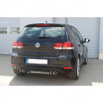 Fox Sportauspuff koncový tlumič výfuku s koncovkou 2x80 Typ 13 na obou stranách pro Volkswagen Golf VI 2008- s motorem 1.2, 1.4, 1.6, 1.6 TDI, 2.0 TDI