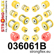 036061B: Strongflex Sada silentbloků zadního zavěšení 036061B: Strongflex Sada silentbloků zadního zavěšení