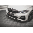 Maxton Design spoiler pod přední nárazník ver.4 pro BMW řada 3 G20 M-Pack, G21 M-Pack, černý lesklý plast ABS