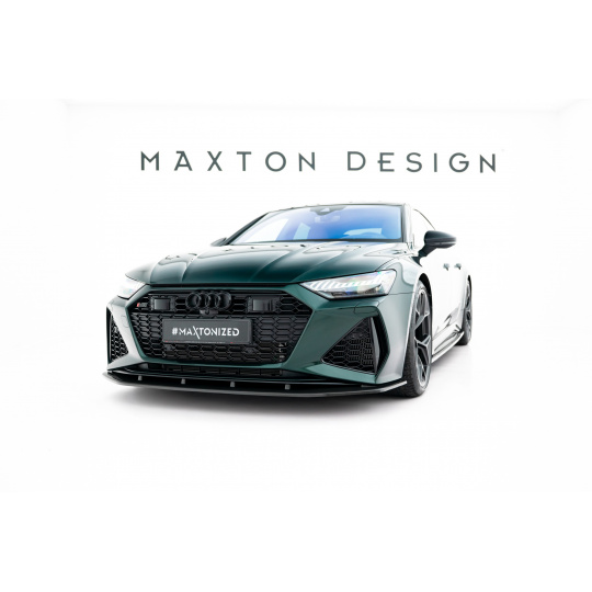 Maxton Design spoiler pod přední nárazník pro Audi RS7 C8, materiál pravý karbon