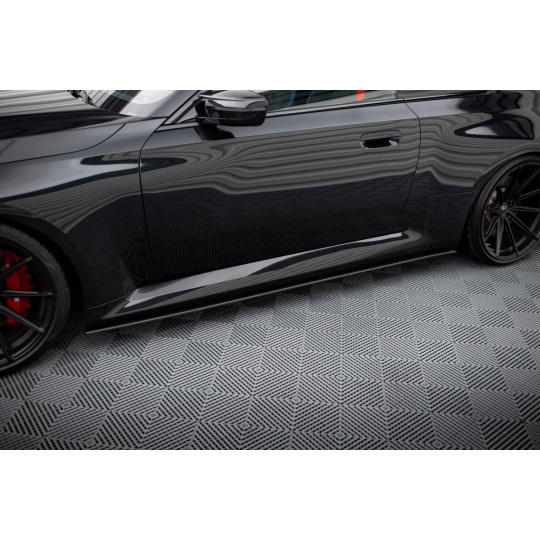 Maxton Design "Street Pro" difuzory pod boční prahy ver.1 pro BMW M2 G87, plast ABS bez povrchové úpravy