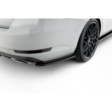 Maxton Design boční difuzory pod zadní nárazník pro Škoda Superb Mk3, černý lesklý plast ABS