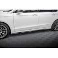 Maxton Design difuzory pod boční prahy pro Ford Mondeo Mk5 Facelift, černý lesklý plast ABS, Sport