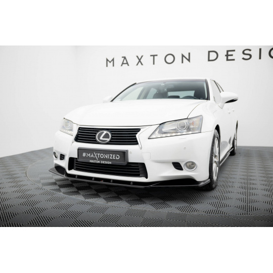 Maxton Design spoiler pod přední nárazník v.1 pro Lexus GS MK4, černý lesklý plast ABS, L10