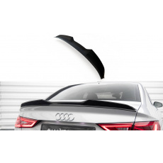 Maxton Design prodloužení spoileru 3d pro Audi A3 8V, černý lesklý plast ABS, Sedan