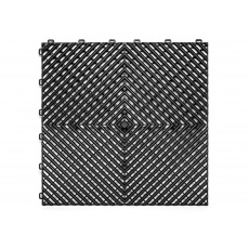 Dlaždice modulární podlahy 40 x 40 cm, barva: černá