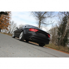 Fox Sportauspuff koncový tlumič výfuku s koncovkou 1x100 Typ 16 na obou stranách pro Audi A7 3,0l TFSI s motorem 3.0 TFSI