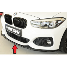 Rieger lipa pod přední nárazník pro BMW řada 1 F20, F21 sedan / 2-dvéř., sedan / 4-dvéř. po faceliftu LCI, 05/2015-, plast ABS lakovaný do černé lesklé barvy